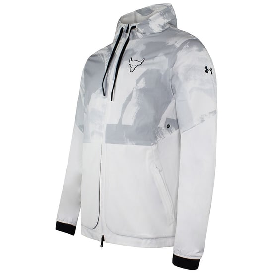 Under Armour Langarm Zip Up White Herren Legacy Windbreaker Jacke 1362759 112 - Image 2