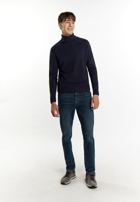 Mo Rollkragenpullover Herren Marine - Image 2