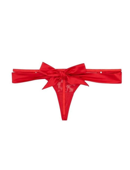 Playful Promises Anneliese Satin Thong Curve