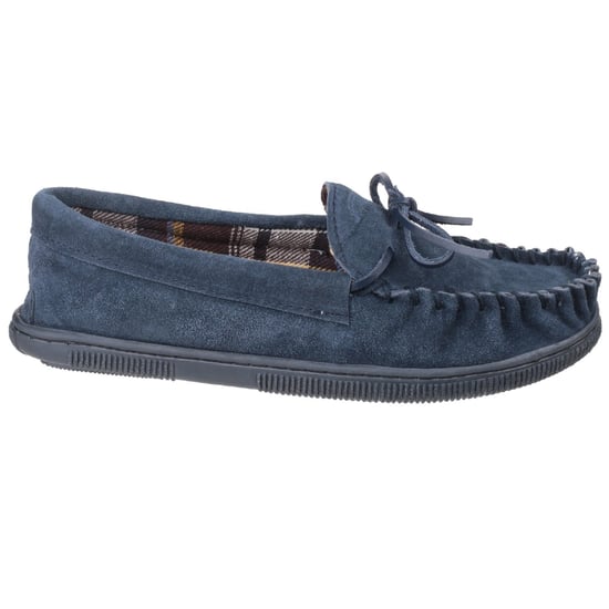 Cotswold Suede Alberta Slipper / Mens Slippers (Navy)