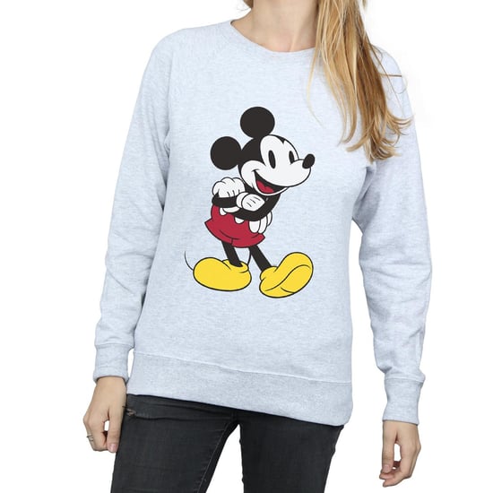 Disney Klassisches Micky Maus-Sweatshirt für Damen/Damen (Grau) - Image 5
