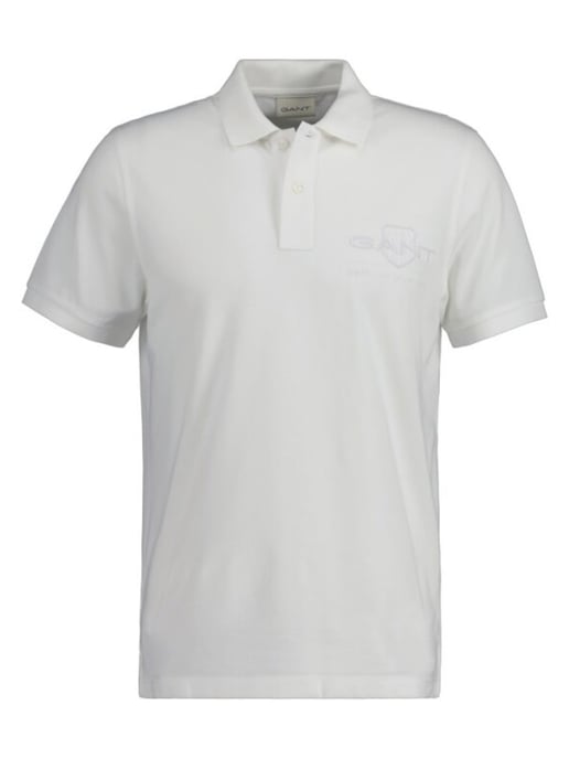 GANT Regular Fit Tonal Shield Logo Kurzarm Rugger - Image 3