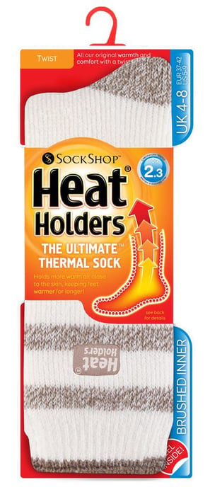 Heat Holders - Gemusterte warme Damen-Winter-Thermosocken 4-8 UK - Image 2
