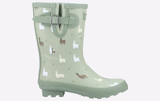Cotswold Farmyard Mid Gummi-Alpaka-Gummistiefel - Image 1