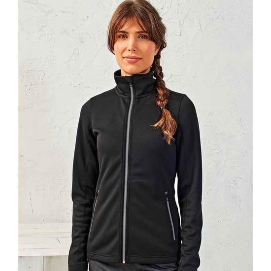 Premier Womens/Ladies Sustainable Zipped Jacket (Schwarz) - Image 2