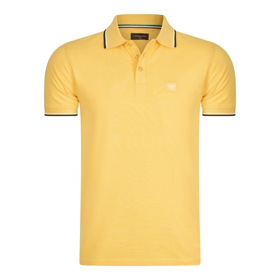 Polo Applique Pique von Cappuccino Italia in der farbe Gelb und in größe S. - Image 1
