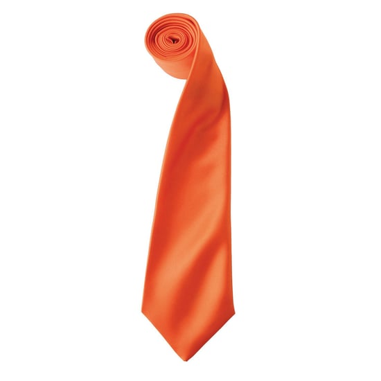 Premier - "Colours" Krawatte für Herren/Damen Unisex (Orange) - Image 1