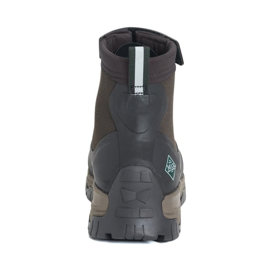 Muck Boots Apex Mid Zip Gummi Dunkelbraun Wellington Stiefel - Image 2