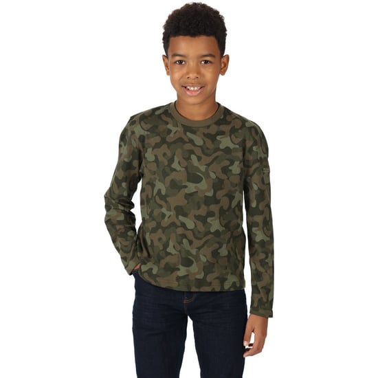Regatta Boys Wenbie III Cotton Long Sleeve T Shirt