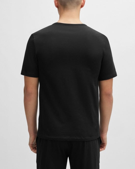 HUGO Mens  Three-Pack of Underwear T-Shirts in Cotton with Logos NOS - Image 4