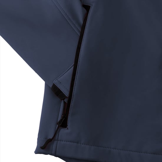 Russell Mens 3 Layer Soft Shell Gilet Jacke (French Navy) - Image 2