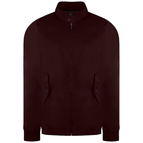 Ben Sherman Signature Herren Burgunderfarbene Harringtonjacke - Image 1