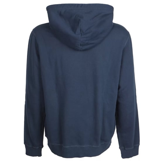 Diesel Industry Denim Division Logo Marineblauer Kapuzenpullover - Image 2