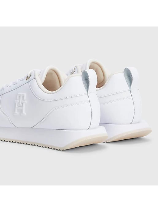 Tommy Hilfiger Sneakers, lässige Leder-Laufschuhe, Weiß - Image 4