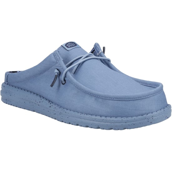HEYDUDE Wally Slip Canvas 100% Baumwolle Männer Elemental Blau Hausschuhe - Image 1
