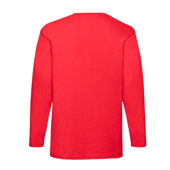 Fruit of the Loom - "Valueweight" T-Shirt für Herren/Damen Unisex Langärmlig (Rot) - Image 2