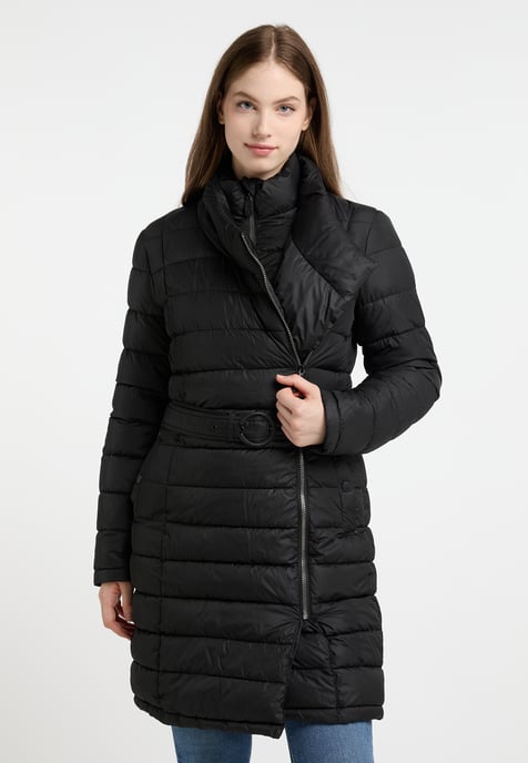 Dreimaster Wintermantel mit Wattierung Damen schwarz - Image 3