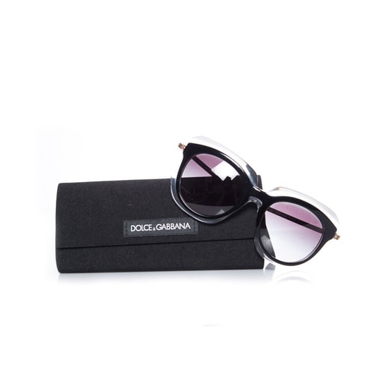 Übergroße schwarze Sonnenbrille auf transparentem Gestell - Image 6