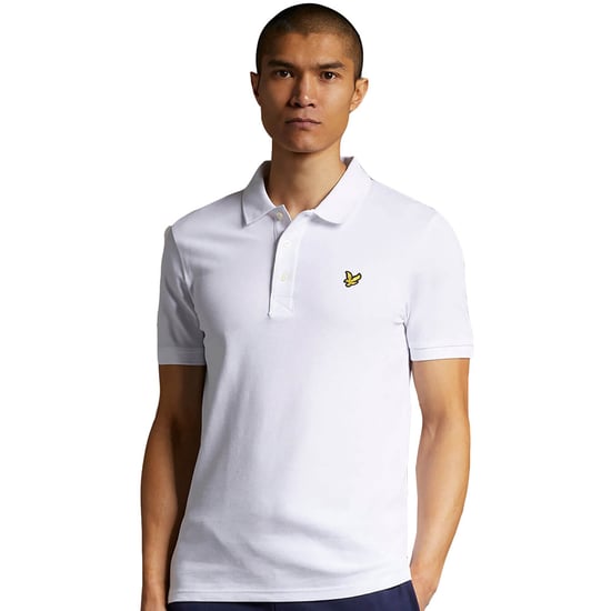 Lyle & Scott Einfarbiges Poloshirt in Weiß - Image 1