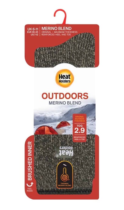 Herren-Wintersocken aus Merinowolle mit verstärkter Ferse und Spitze - Image 2