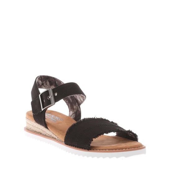 Women's Skechers BOBS Desert Kiss Adobe Princess Sandals in Black