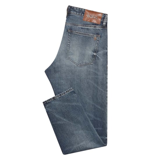 Men's Boss Troy Selvedge Regular-Fit Jeans in Blue