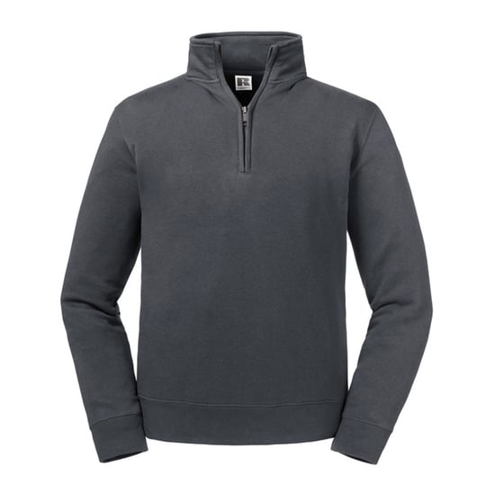 Russell - "Authentic" Sweatshirt mit kurzem Reißverschluss für Herren (Grau) - Image 1
