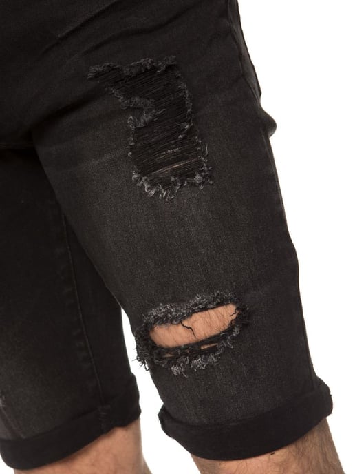 Herren Ripped Skinny Shorts - Image 4
