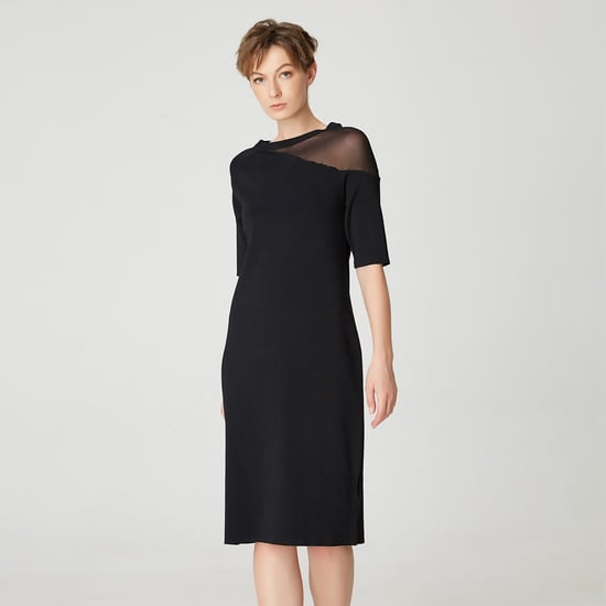 Minimalistisches Jerseykleid mit asymmetrischem Schnitt - Image 2