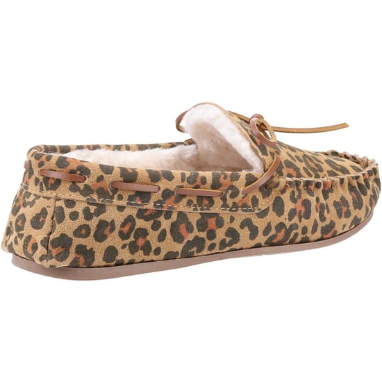 Hush Puppies Womens/Ladies Allie Leopard Print Wildleder Hausschuhe (Braun) - Image 2