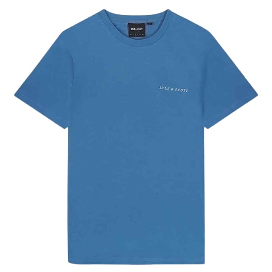 Lyle Scott gesticktes Logo Riveria Blue T-Shirt - Image 1