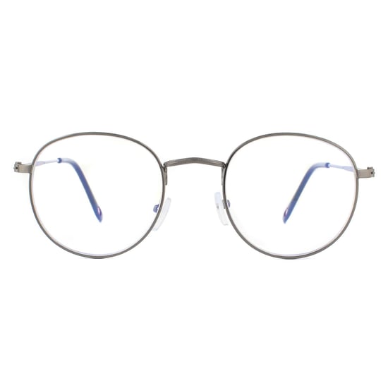 Montana Lesebrille HBLF54 Gunmetal Grau Blau Light Block +1.50 - Image 1