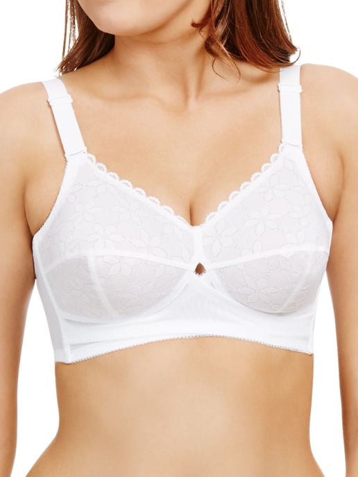 Classic B510 Soft Cup Support Bra - White