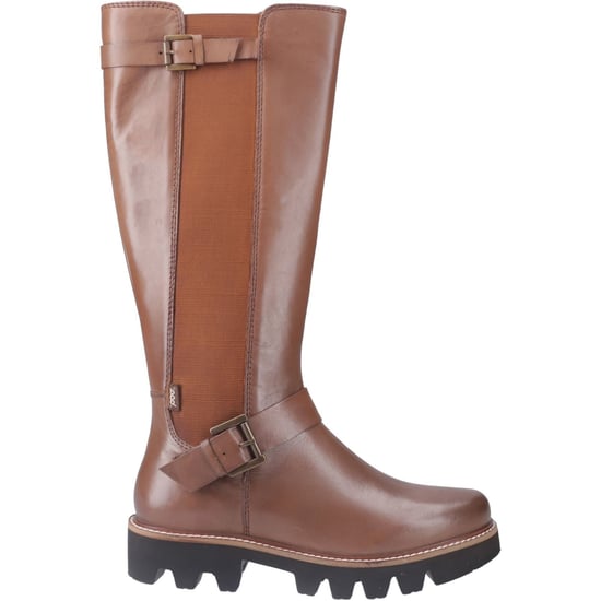 Pod Aleena Leder/Textil Damenstiefel Tan - Image 5