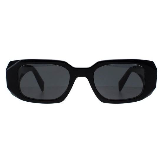 Prada Rectangle Womens Black Dark Grey PR17WS