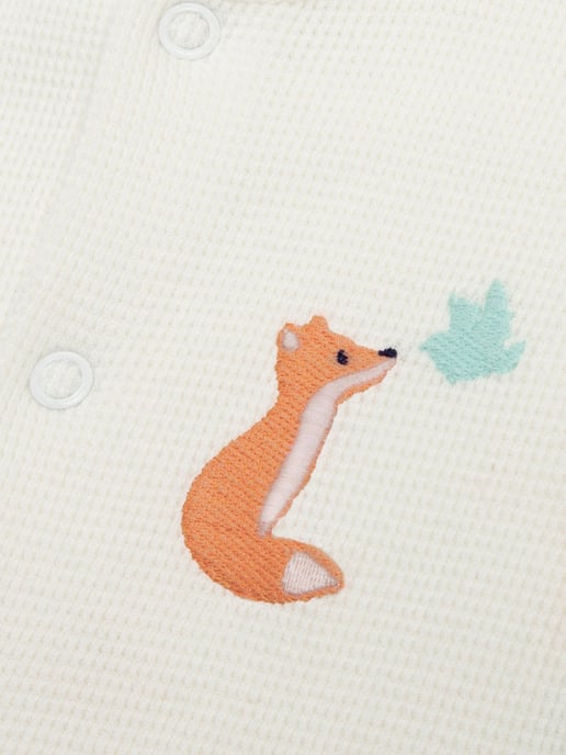 Kite Clothing Fox And Dove Waffle Sleepsuit