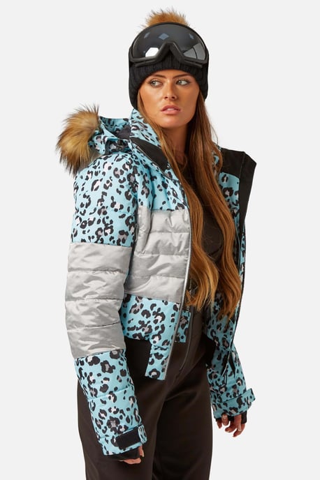 Fiore Hypadri Ski Jacket Disco Leopard Sky