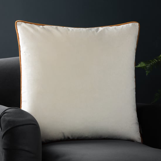 Paoletti Meridian Soft Velvet Piped Cushion Cover