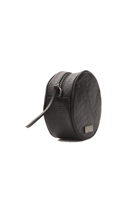 Pompei Donatella Sac à main en cuir noir pour femmes - Image 2