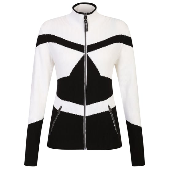 Dare 2B Womens/Ladies Rocker Zip Sweater Top (Black/White)