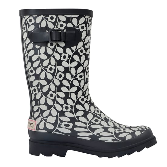 Regatta - Damen Gummistiefel "Orla Kiely", Jasmin Blume (Schwarz) - Image 1