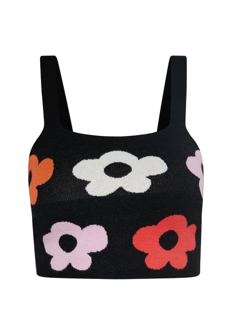 Mymo Spitze Damen Schwarz Mehrfarbig - Image 1