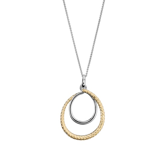 Orphelia 'Bastien' Damenkette mit Anhänger aus 925er Sterlingsilber – Silber/Gold ZH-7499 - Image 1