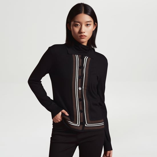 Strickjacke mit kontrastierenden Kanten - Image 1