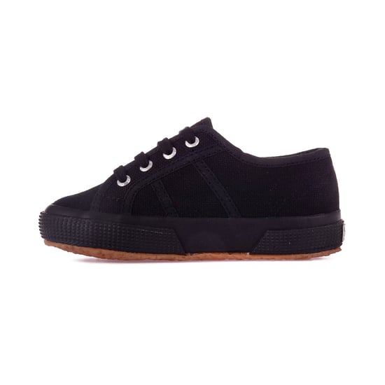 Superga Childrens/Kids 2750 Jcot Leder Turnschuhe (Full Black) - Image 3