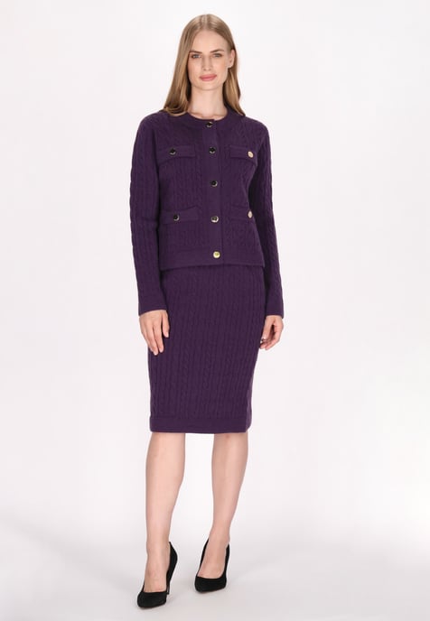 Dreimaster Cardigan Damen Lila - Image 2