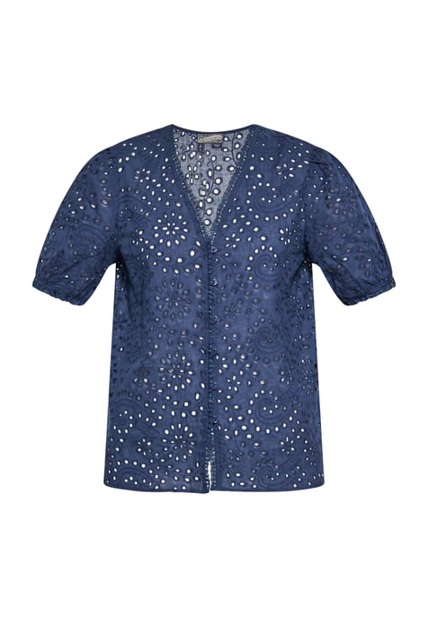 Dreimaster Bluse Damen Marine - Image 1
