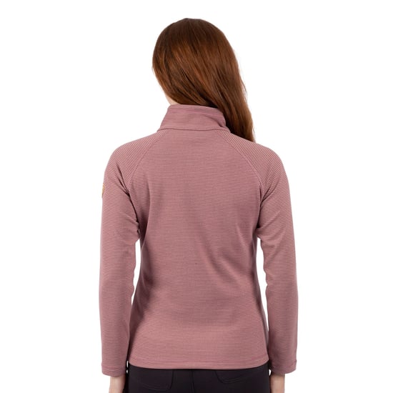 Trespass Womens/Ladies Olga Leather Fleece Top (Rose Blush Marl)