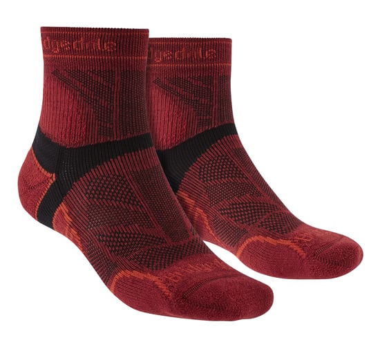 Bridgedale - Leichte Herren Laufsocken aus Merinowolle - Rot - Image 1