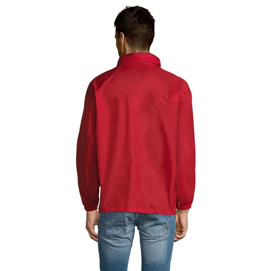 SOLS Unisex Surf Windbreaker Leichtgewichtige Jacke (Rot) - Image 4